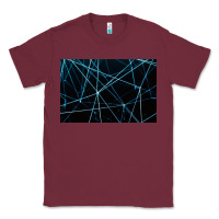 Burgundy network background Classic Tee - linhVisuals