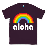 Plum Aloha Rainbow Hawaii 808 Island Hawaiian Classic Tee - linhVisuals