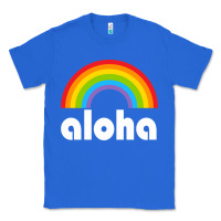 True Royal Aloha Rainbow Hawaii 808 Island Hawaiian Classic Tee - linhVisuals