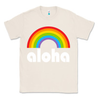 Natural Aloha Rainbow Hawaii 808 Island Hawaiian Classic Tee - linhVisuals