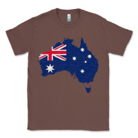 Chestnut Australia Map Flag Drawing Line Art Classic Tee - linhVisuals