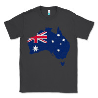 Smoke Australia Map Flag Drawing Line Art Classic Tee - linhVisuals