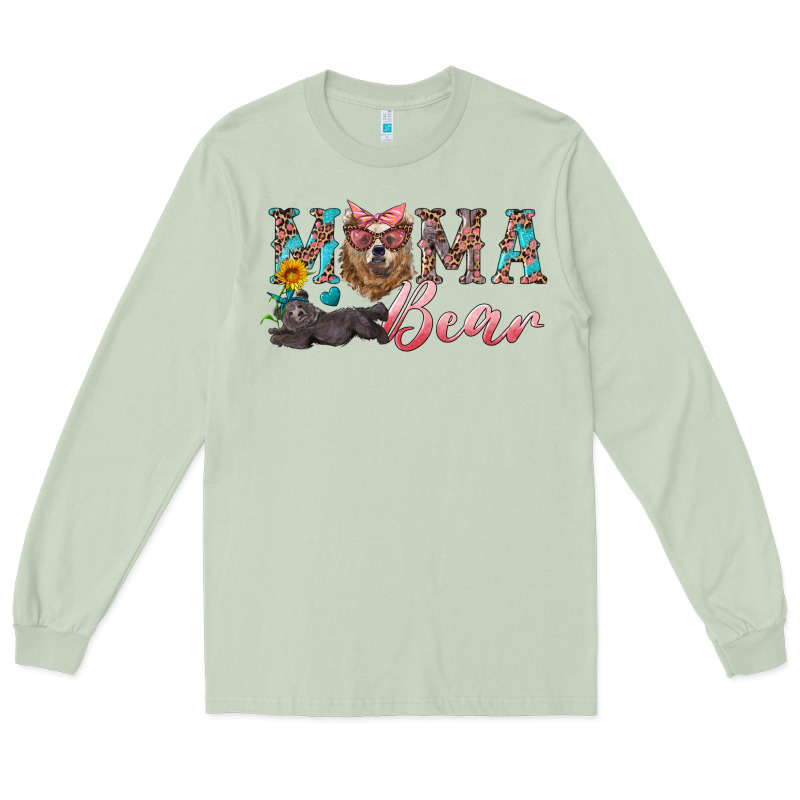 Mama Bear With Mama And Baby Long Sleeve Tee by Artiststas | Teevron