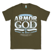 Army Green armor of god bible verse scripture Classic Tee - linhVisuals