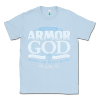 Dusty Blue armor of god bible verse scripture Classic Tee - linhVisuals