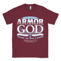 Burgundy armor of god bible verse scripture Classic Tee - linhVisuals