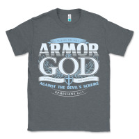 Charcoal Heather armor of god bible verse scripture Classic Tee - linhVisuals