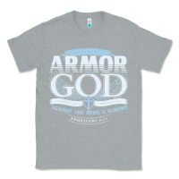 Heather Grey armor of god bible verse scripture Classic Tee - linhVisuals