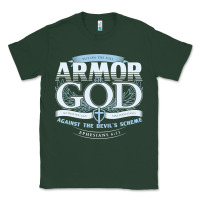 Sports Green armor of god bible verse scripture Classic Tee - linhVisuals