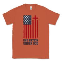 Copper american flag one nation under god Classic Tee - linhVisuals