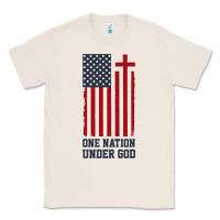 Natural american flag one nation under god Classic Tee - linhVisuals
