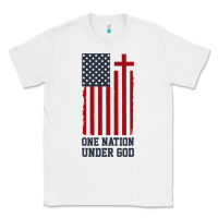 White american flag one nation under god Classic Tee - linhVisuals