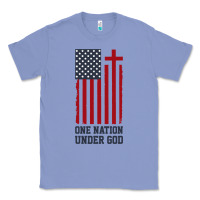 Colony Blue american flag one nation under god Classic Tee - linhVisuals