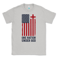 Moon Dust american flag one nation under god Classic Tee - linhVisuals