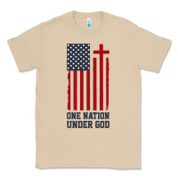 Mushroom american flag one nation under god Classic Tee - linhVisuals