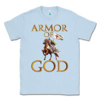 Dusty Blue armor of god ephesians bible verse Classic Tee - linhVisuals