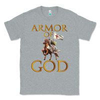 Heather Grey armor of god ephesians bible verse Classic Tee - linhVisuals