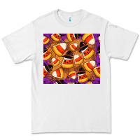 White Candy Pattern Premium Tee - CowhideDigitalArt