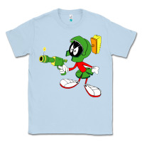 Dusty Blue marvin the martian Classic Tee - linhVisuals