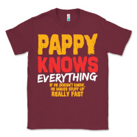 Burgundy pappy knows everything Classic Tee - linhVisuals