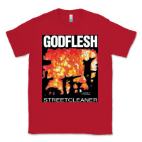 Red GODFLESH Streetcleaner Classic Tee - linhVisuals
