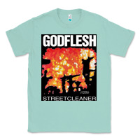 Seafoam GODFLESH Streetcleaner Classic Tee - linhVisuals