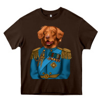 Chocolate Brown Golden Retriever Dog Portrait,Custom Pet Portraits,Renaissance Dog Heavy Core Tee - RanaPortraitStore