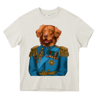 Cream Golden Retriever Dog Portrait,Custom Pet Portraits,Renaissance Dog Heavy Core Tee - RanaPortraitStore