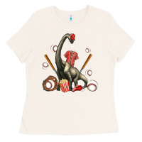 Bone brachiosaurus with baseball Ladies Tee - Artiststas