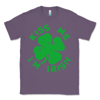 Lavender kiss me im irish funny saint patrick day womens Classic Tee - linhVisuals