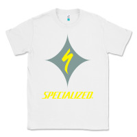 White Specialized Bikes Bicycle Classic Tee - linhVisuals