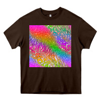 Chocolate Brown neon glitter leopard seamless pattern Heavy Core Tee - BundleAndBundleShop