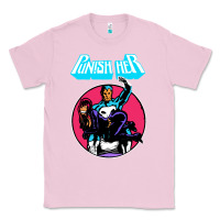 Bubblegum Pink superhero punish her Classic Tee - linhVisuals