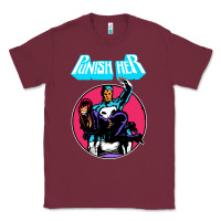 Burgundy superhero punish her Classic Tee - linhVisuals