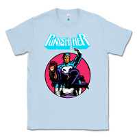 Dusty Blue superhero punish her Classic Tee - linhVisuals