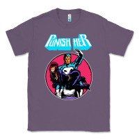 Lavender superhero punish her Classic Tee - linhVisuals