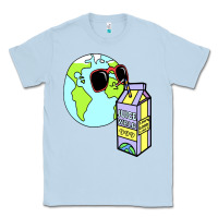 Dusty Blue wrld drink Classic Tee - linhVisuals