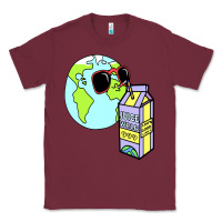 Burgundy wrld drink Classic Tee - linhVisuals