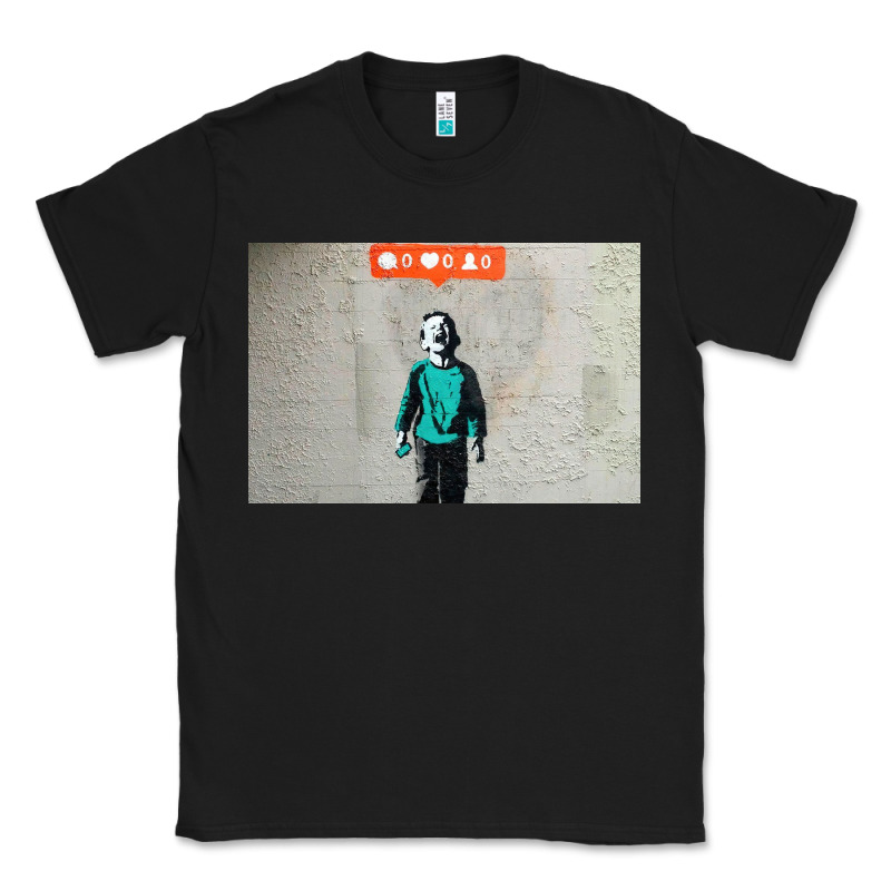 Banksy Nobody Likes Me Boy Classic Tee by linhVisuals | Teevron
