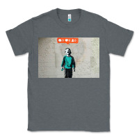Charcoal Heather banksy nobody likes me boy Classic Tee - linhVisuals