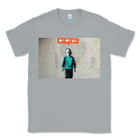 Heather Grey banksy nobody likes me boy Classic Tee - linhVisuals