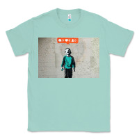 Seafoam banksy nobody likes me boy Classic Tee - linhVisuals