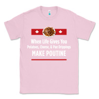 Bubblegum Pink canada poutine quebec recipe french Classic Tee - linhVisuals
