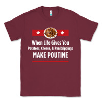 Burgundy canada poutine quebec recipe french Classic Tee - linhVisuals