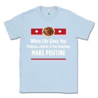 Dusty Blue canada poutine quebec recipe french Classic Tee - linhVisuals