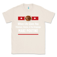 Natural canada poutine quebec recipe french Classic Tee - linhVisuals