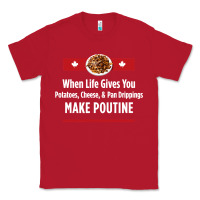 Red canada poutine quebec recipe french Classic Tee - linhVisuals