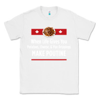 White canada poutine quebec recipe french Classic Tee - linhVisuals