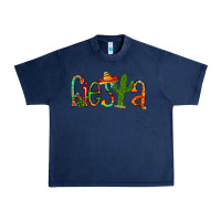 Navy fiesta Urban Heavy Tee - RacoonDesign