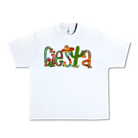 White fiesta Urban Heavy Tee - RacoonDesign